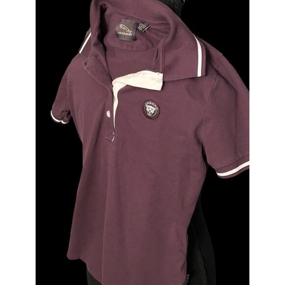 Jaguar Luxury Automobile Car Youth Short‎ Sleeve Polo Shirt Size 12 - Picture 3 of 6
